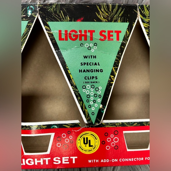 Bubble Lights Christmas Boxed Set Vintage 7 Red Beacon no clips - Picture 6 of 8